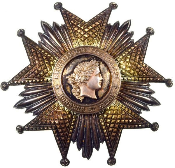 French Legion Of Honor Grand Cross Breast Star and Knight Medal