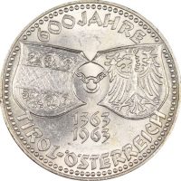 Αυστρία Austria 50 Shilling 1963 Silver Uncirculated