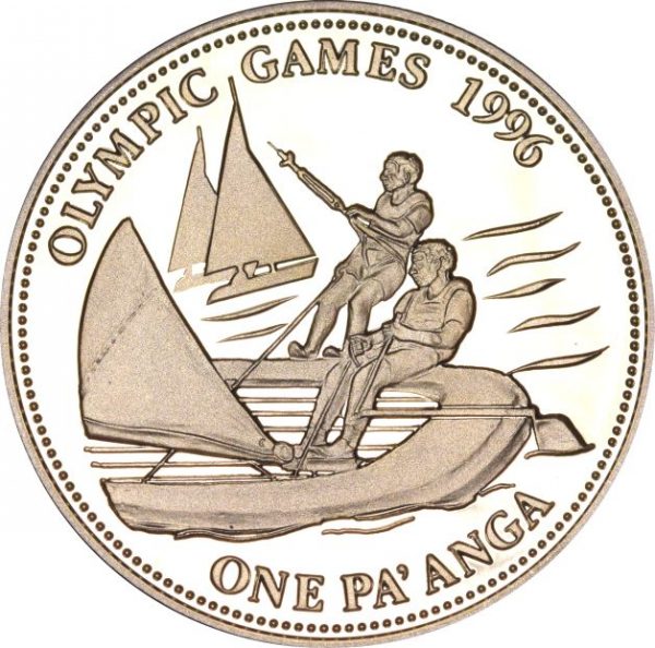 Tonga 5 Dollars 1992 Olympic Games 1996
