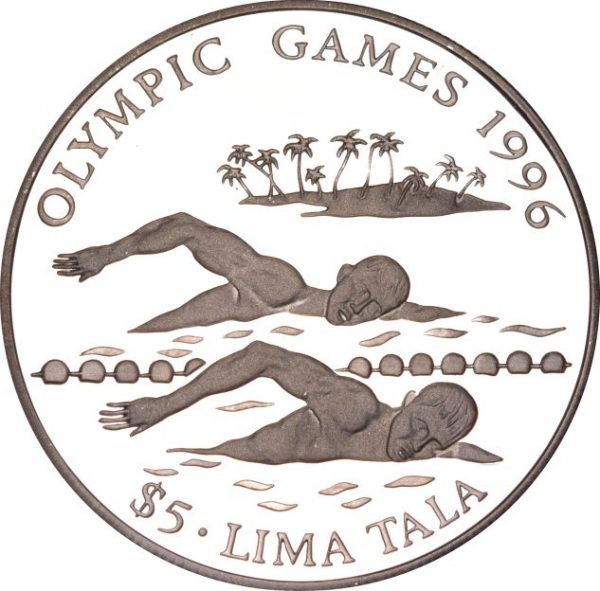 Tokelau Silver 5 Tala 1994 Olympic Games 1996