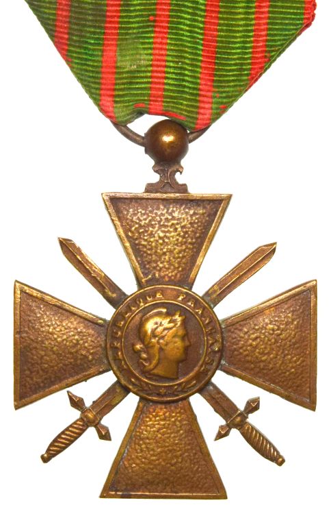 Γαλλία France WWI 1914 - 1918 Cross With Ribbon