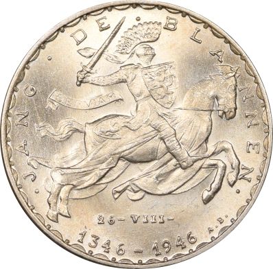 Luxembourg 20 Francs 1946 Silver Brilliant Uncirculated