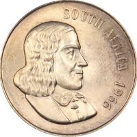 South Africa 1966 1 Rand Silver Uncirculated