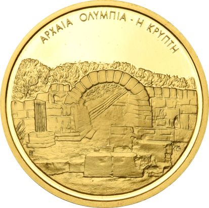 Ολυμπιακοί Αγώνες Αθήνα 2004 Χρυσό Νόμισμα 100 Ευρώ Αρχαία Ολυμπία