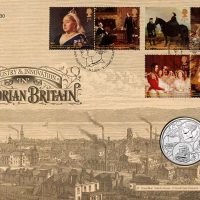 British Royal Mint Queen Victoria £5 Brilliant Uncirculated Coin Cover