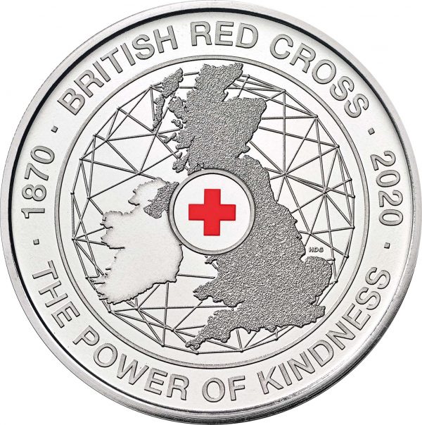 British Royal Mint British Red Cross 2020 £5 Brilliant Uncirculated