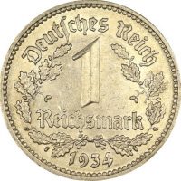 Γερμανία Germany 1 Reichsmark 1934F High Grade