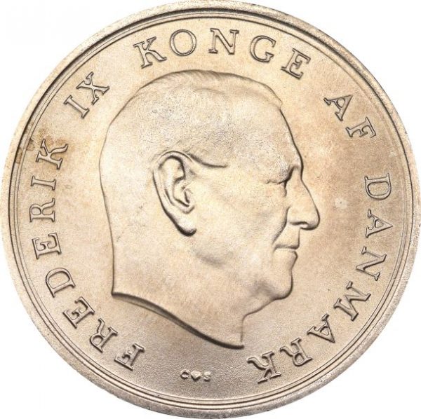 Δανία Denmark 10 Kroner Silver 1967 Uncirculated