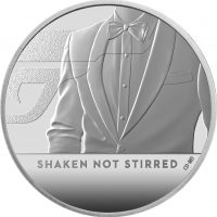 British Royal Mint Shaken Not Stirred 2020 UK Half Ounce Silver Proof Coin