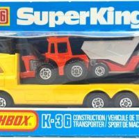 Αυτοκινητάκι Diecast Matchbox Super Kings K36 Construction Transporter