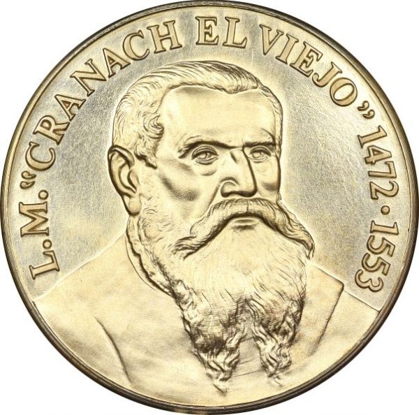 Ασημένιο Μετάλλιο 999/1000 ΕΣΚ Cranach El Viejo Venus El Amor