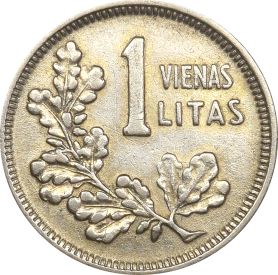Λιθουανία Lithuania 1 Litas 1925 Silver