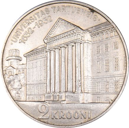 Εσθονία Estonia 2 Krooni 1932 Silver