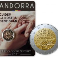 Ανδόρα 2 Ευρώ 2021 Andorra Elderly Care Blister