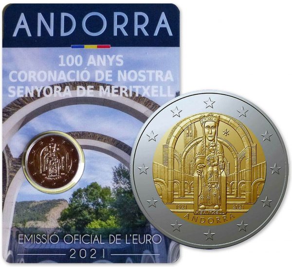 Ανδόρα 2 Ευρώ 2021 Andorra Meritxell Blister