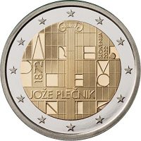 Σλοβενία Slovenia 2 Ευρώ 2022 Joze Plecnik