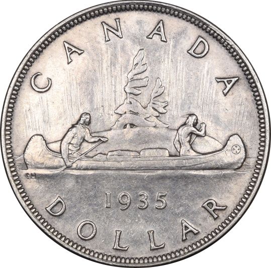 Καναδάς Canada 1 Dollar 1935 Silver George V