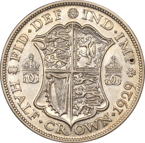 Βρετανία Great Britain Half Crown 1929 Silver High Grade