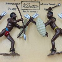 Στρατιωτάκια Britains Ltd Toy Soldiers African Warriors Zulus With Box