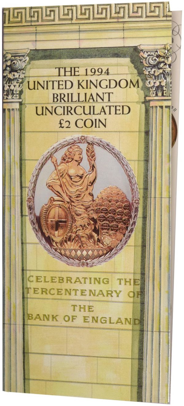 1994 Bank of England £2 Pound Brilliant Uncirculated