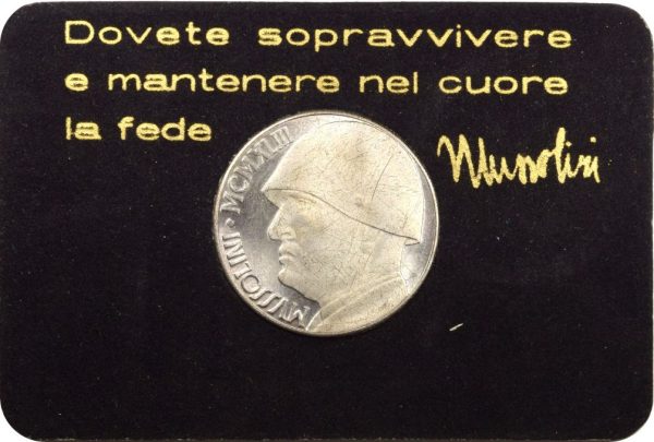 Ιταλία Italy Benito Mussolini Centenary Fantasy Coin 1883 - 1983
