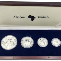 Ζάμπια Zambia 2003 Silver Coin Set African Wildlife