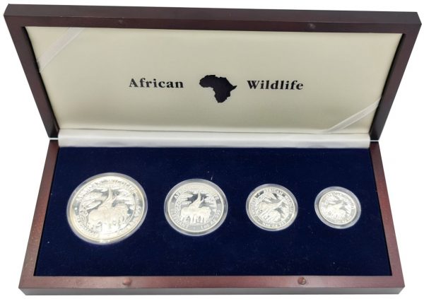 Ζάμπια Zambia 2003 Silver Coin Set African Wildlife
