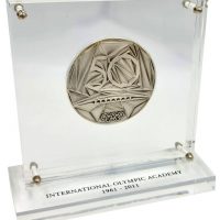 International Olympic Academy Medal 1961-2011 With Case And Box
