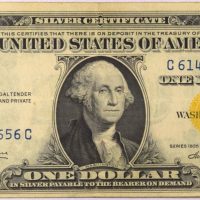 Χαρτονόμισμα Ηνωμένες Πολιτείες USA 1 Dollar Silver Certificate Yellow Seal 1935