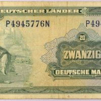 Χαρτονόμισμα Γερμανία Germany 20 Marks 1949