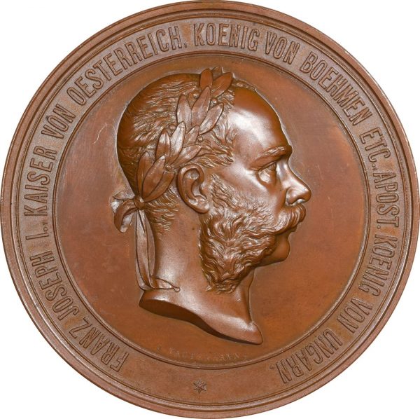 Austria Vienna Exhibition Medal 1873 Franz Joseph With Box