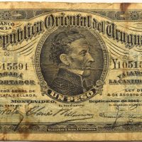 Χαρτονόμισμα Ουρουγουάη Uruguay 1 Peso 1914
