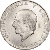 Μεξικό Mexico 5 Pesos 1956 Silver Hidalgo Brilliant Uncirculated