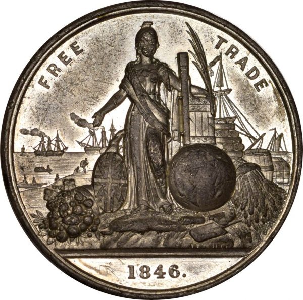 Great Britain Anti Corn League Free Trade Medal 1846