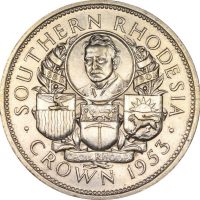 Southern Rhodesia Silver Crown 1953 Uncirculated