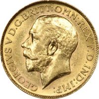 Χρυσή Λίρα Αγγλίας 1919 C Γεώργιος Καναδάς Ottawa Mint Uncirculated