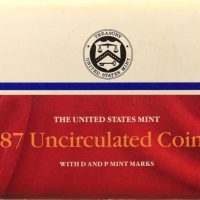 United States Official 1987 Double Uncirculated Coin Sets D And P Mintmarks