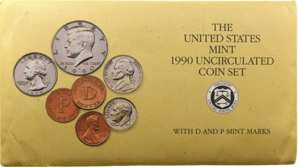 United States Official 1990 Double Uncirculated Coin Sets D And P Mintmarks