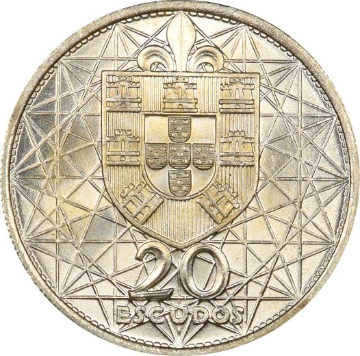 Πορτογαλία Portugal 20 Escudos 1966 Silver Brilliant Uncirculated