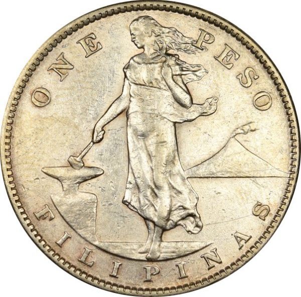 Φιλιππίνες Philippines 1907 Silver 1 Peso High Grade