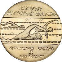 Νήσος Του Μαν Isle Of Man Crown Athens 2004 Olympic Games Swimming