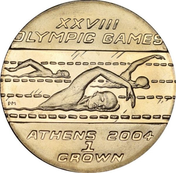 Νήσος Του Μαν Isle Of Man Crown Athens 2004 Olympic Games Swimming
