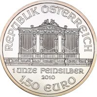 Austria Vienna Philarmonic 1,5 Euro Silver 9999 1 Oz 2010