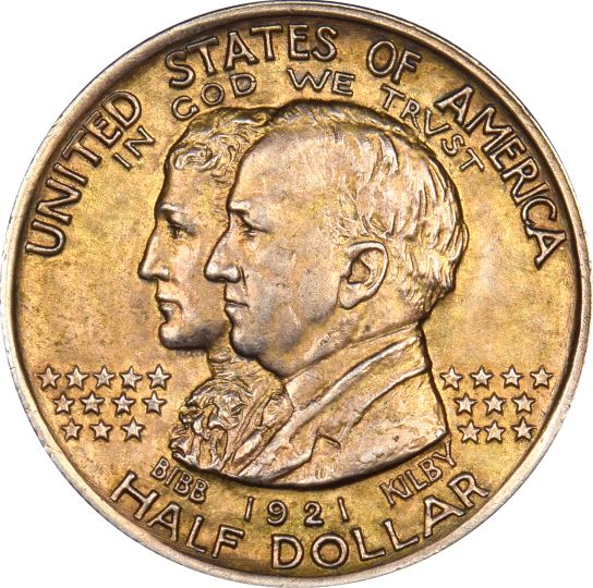 United States Commemorative Half Dollar 1921 Alabama State Centenial