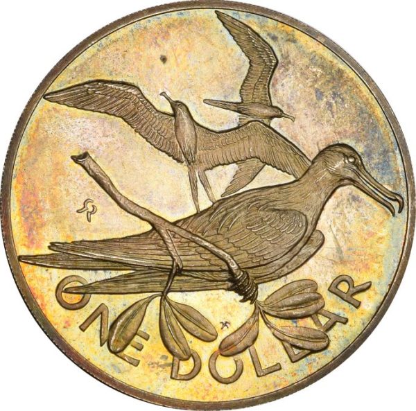 British Virgin Islands One Dollar 1973 Silver Proof Coin
