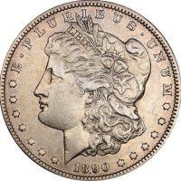 United States Silver Morgan Dollar 1890 Carson City CC