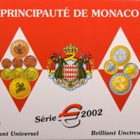 Μονακό Monaco 2002 Official Brilliant Uncirculated Euro Coin Set
