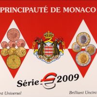 Μονακό Monaco 2009 Official Brilliant Uncirculated Euro Coin Set