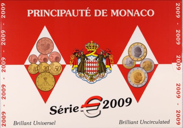 Μονακό Monaco 2009 Official Brilliant Uncirculated Euro Coin Set