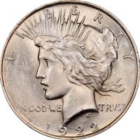 Ηνωμένες Πολιτείες United States Silver Peace Dollar 1922